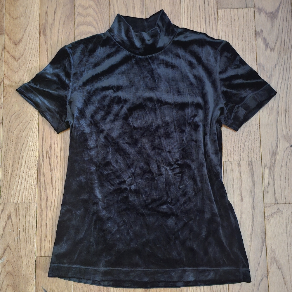 Banana Republic Black Velvet Top